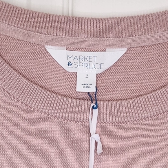 Market & Spruce Wide Striped Crew Neck Sweater Size Small - Picture 3 of 9